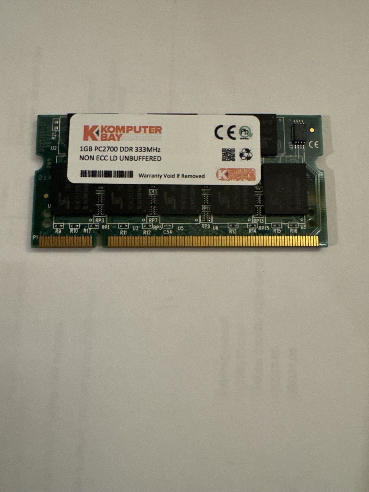 K Komputer Bay 1GB PC2700 DDR 333Mhz non ECC LD