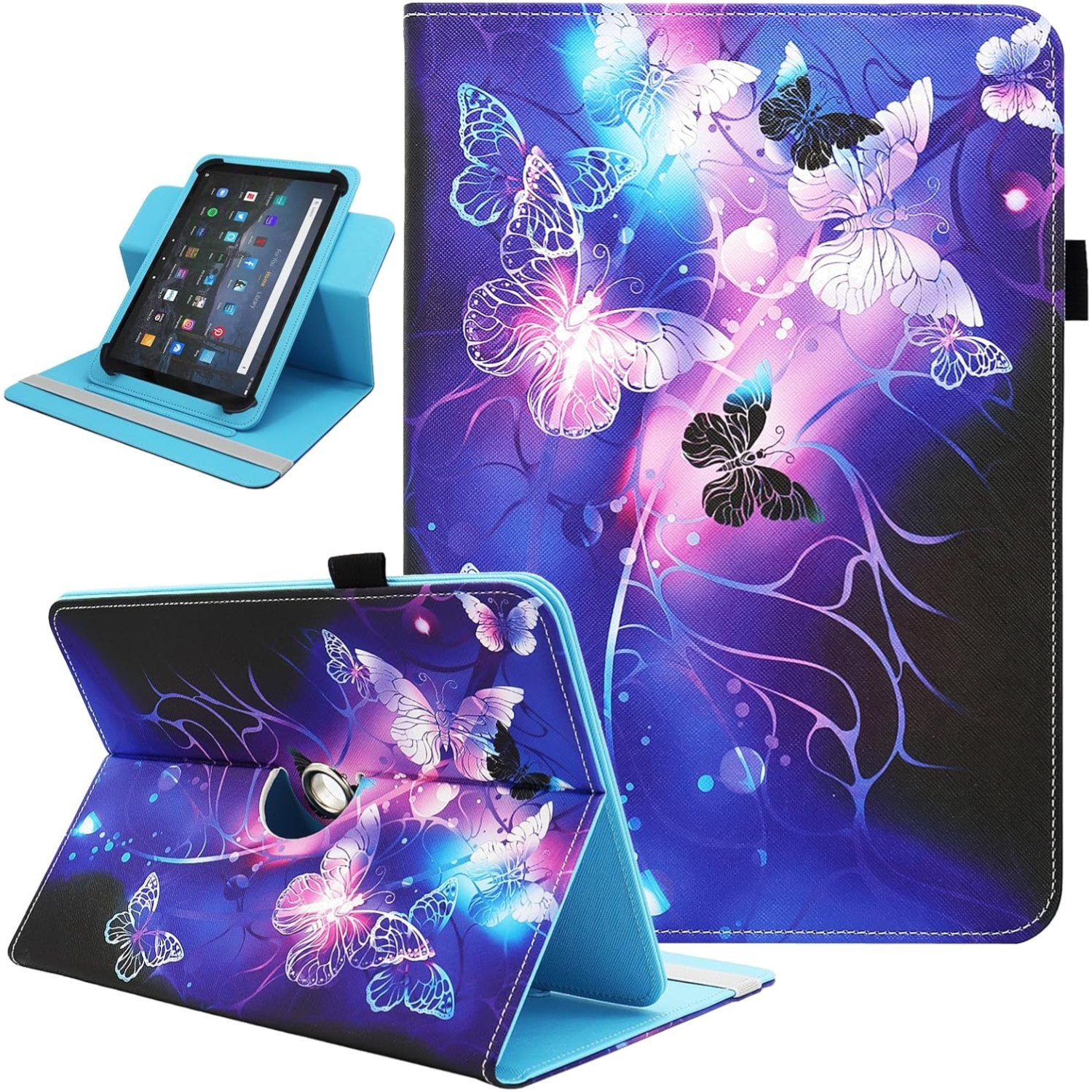 Universal 10, 11 Inch Android Tablet Case,360 Degree Rotatable Kickstand Mul