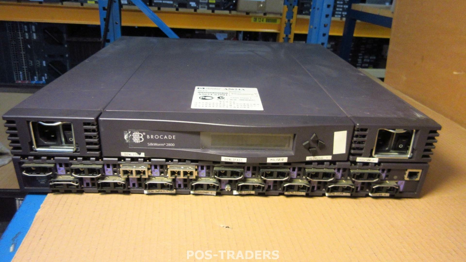HP Brocade Silkworm 2800 FC A5624-62001 - 16-Ports - INCLUDING 16X GBICS