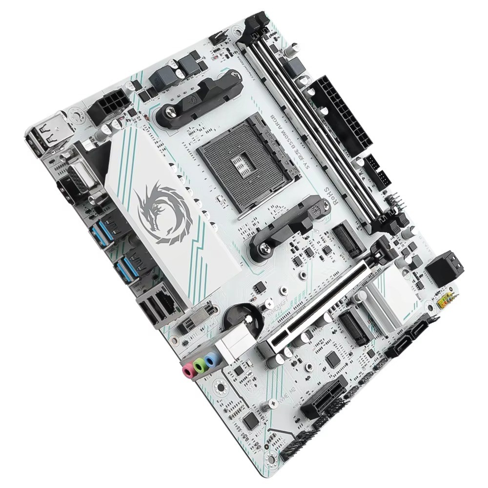SOYO AMD B550M Motherboard AM4 Micro-ATX DDR4 64GB PCIe 4.0 x16 2x M.2 NVMe