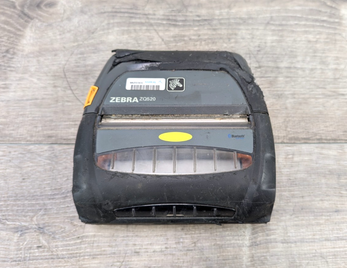 Zebra ZQ520 4" Mobile Thermal Label Printer Bluetooth Wireless w/ Battery