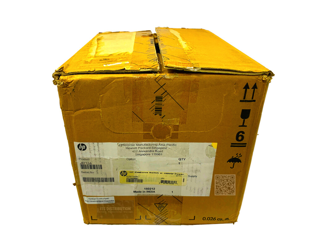 J8713A I Open Box HPE ProCurve Switch zl 1500W Power Supply J8713-69001