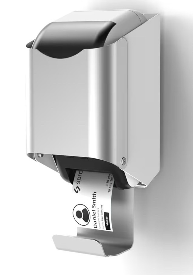Wall Mount for Brother QL-810W, QL-820NWB or QL-820NWBc Label Printer (White)