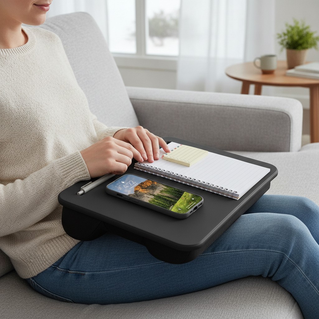 Elegant Compact Lap Desk – Perfect for 14" Laptops & On-the-Go Productivity