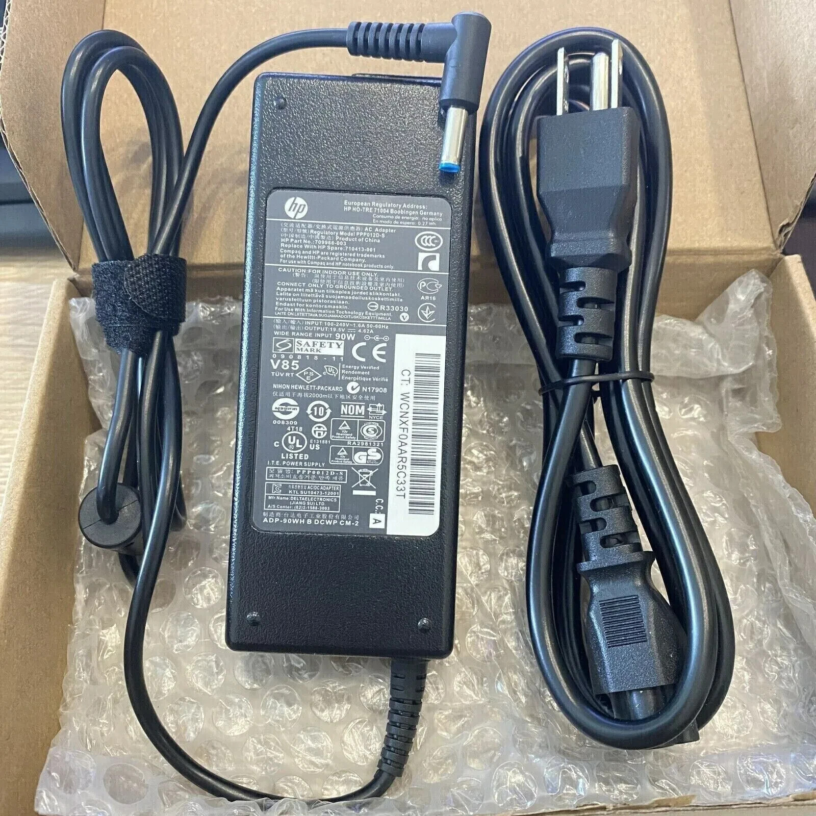 Genuine 90W 19.5V 4.62A for HP Charger 709986-003 753560-004 710413-001 Blue Tip