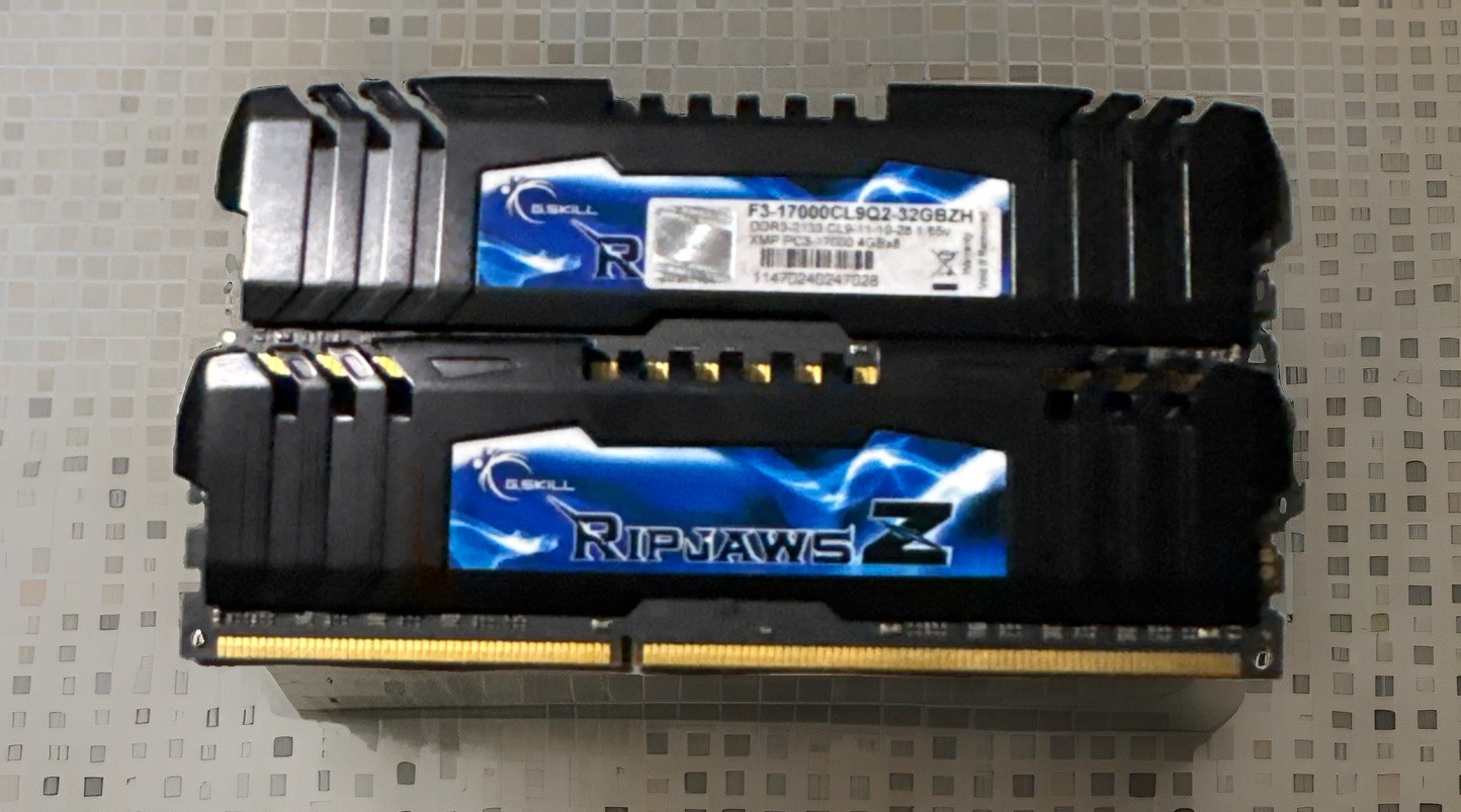 G.SKILL Ripjaws Z Series 8GB Desktop Memory Kit — Set of Two 4GB RAM Modules