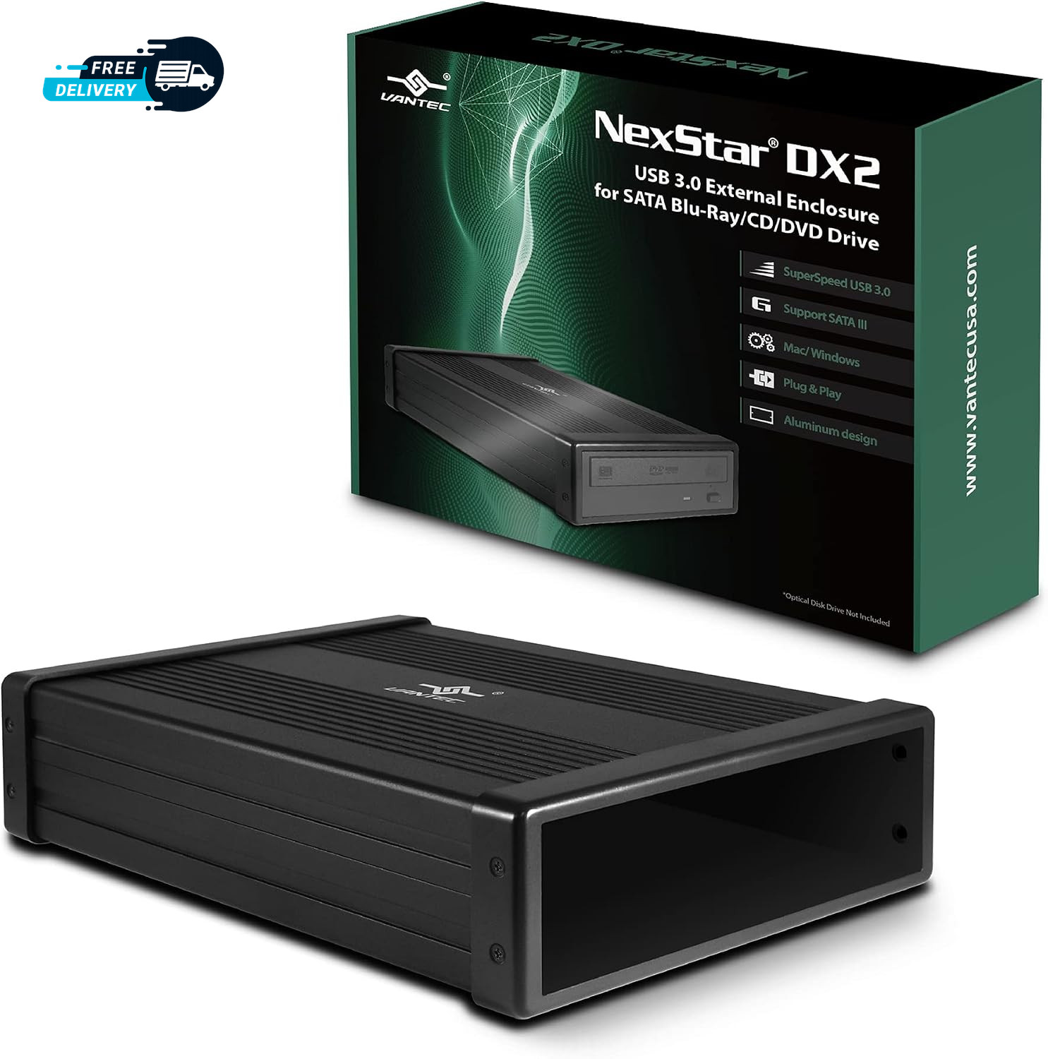 Nexstar DX2 USB 3.0 External Enclosure Design for  SATA Drive 2Nd Gen DX