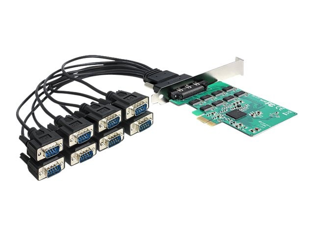 Delock PCI Express Card 8 x Serial RS-232 Serial adapter PCIe 89336
