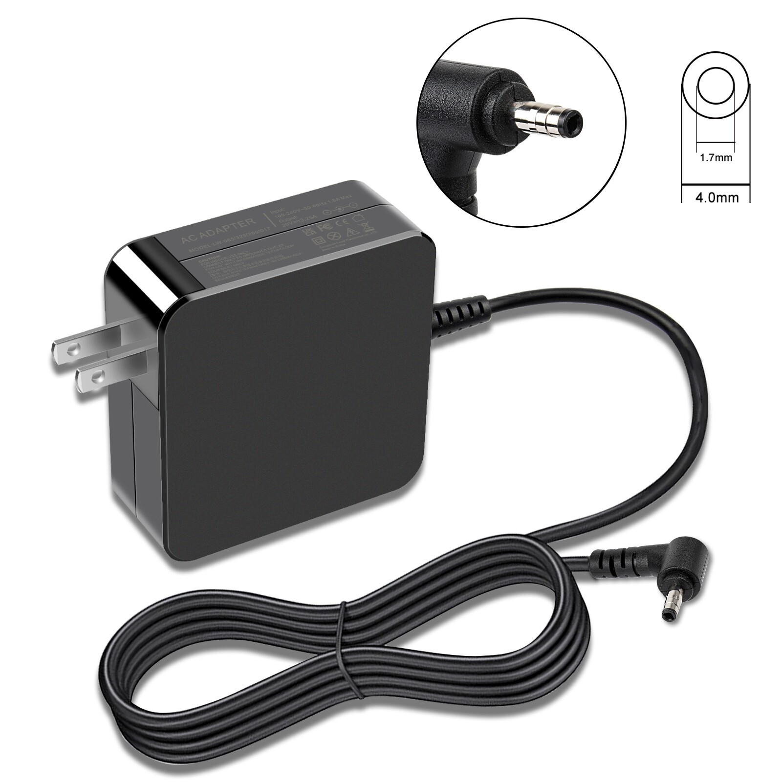 PWR 4MM 65W Laptop Charger ADLX65CCGU2A AC Adapter For Lenovo IdeaPad 3 15IIL05
