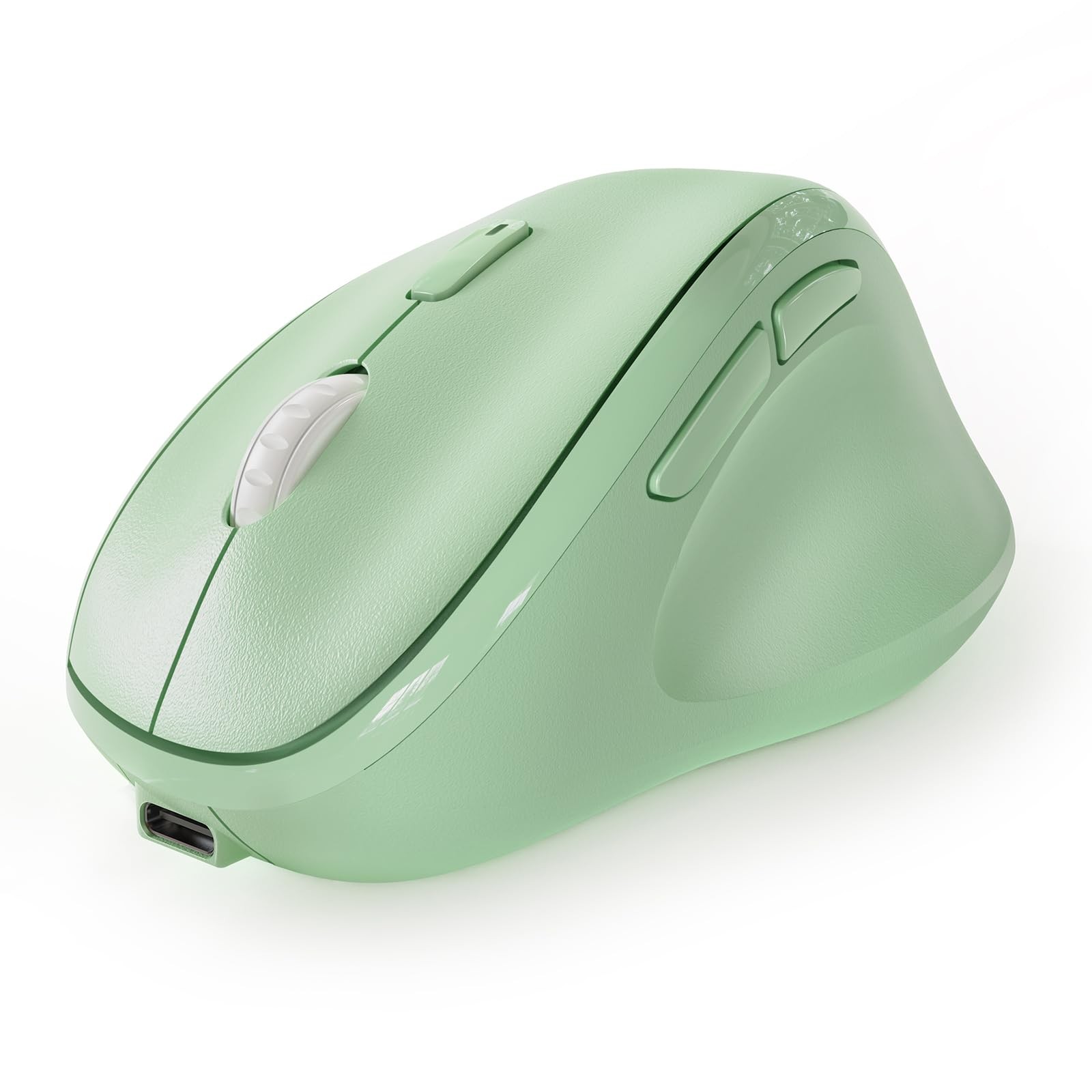 Micropack Ergonomic Vertical Wireless Bluetooth Mouse Rechargeable Green