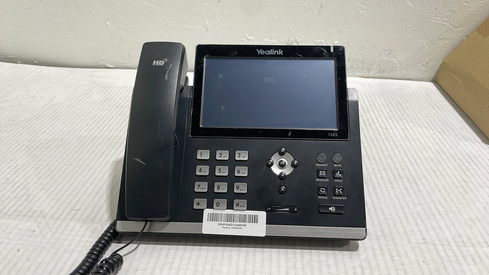 Yealink SIP-T48S Gigabit IP Phone Color Touchscreen VoIP Phone Black