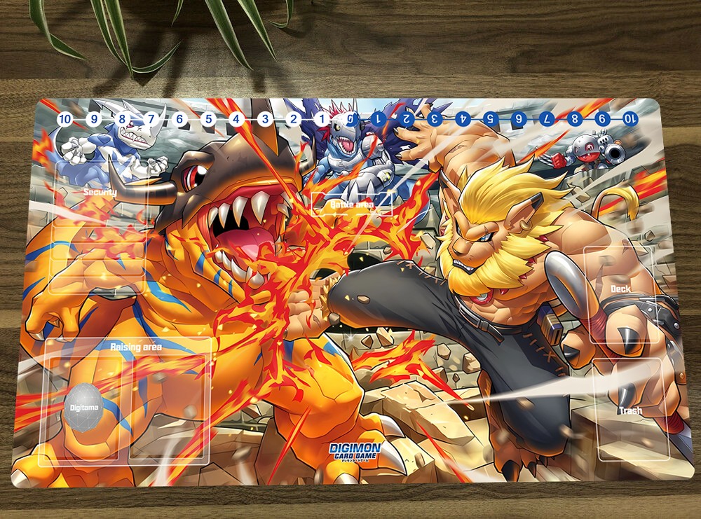 Digimon Table Playmat Leomon TCG CCG Play Pad Trading Card Game Mat Mousepad