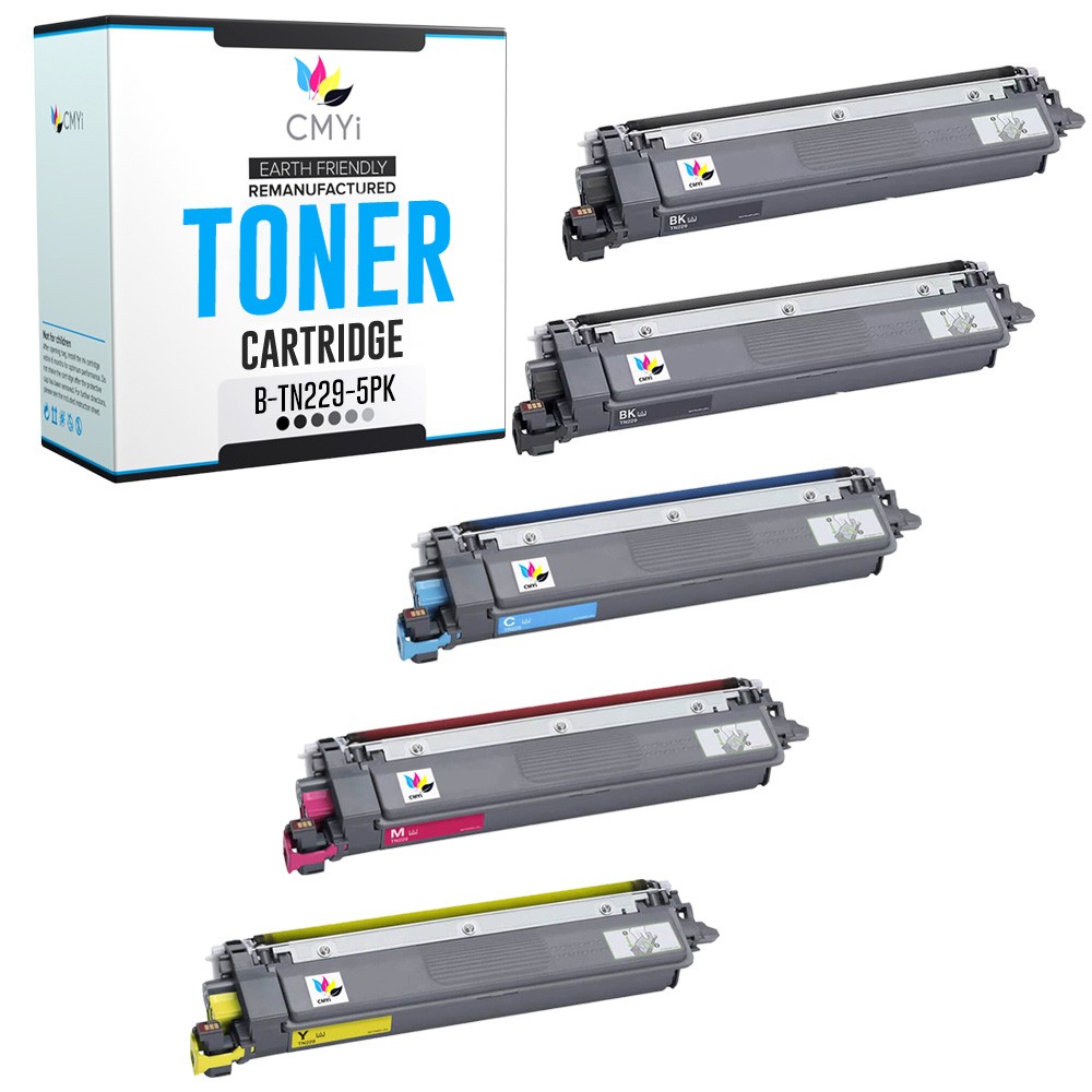 CMYi 5X Compatible TN229 Printer Cartridges fits Brother HLL3320CDW MFC-L3780CDW