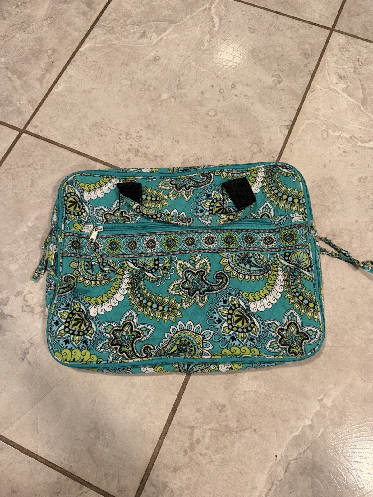 Blue Paisley Computer Bag