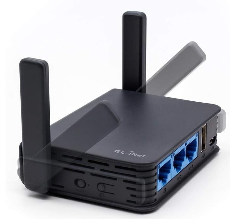 GL.iNet GL-AR750S-EXT Slate Travel Router AC750 Dual Band WiFi OpenWrt VPN