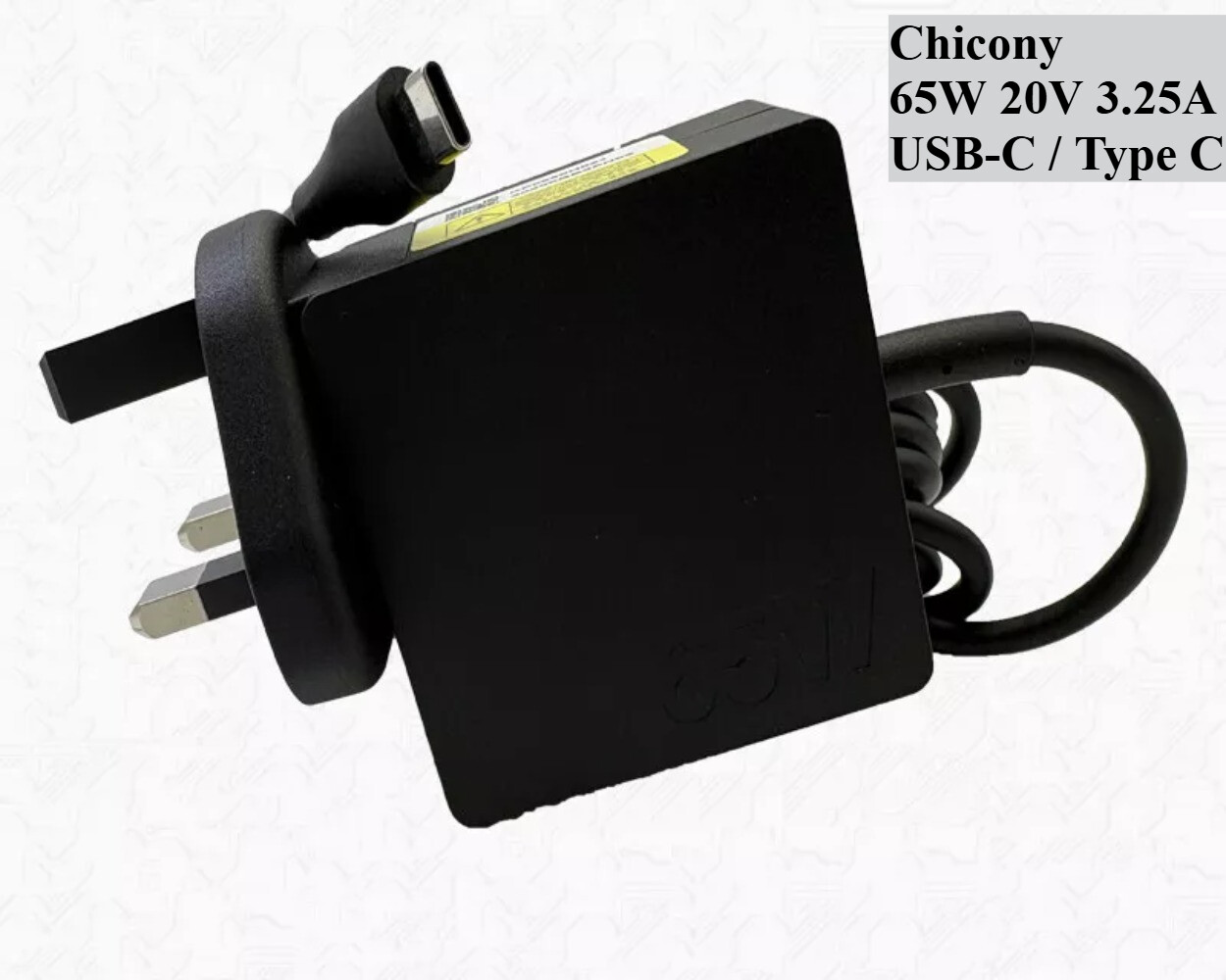 Chicony 65W 20V 3.25A USB-C Charger Type C Adpater for MSI Summit E13 UK Plug