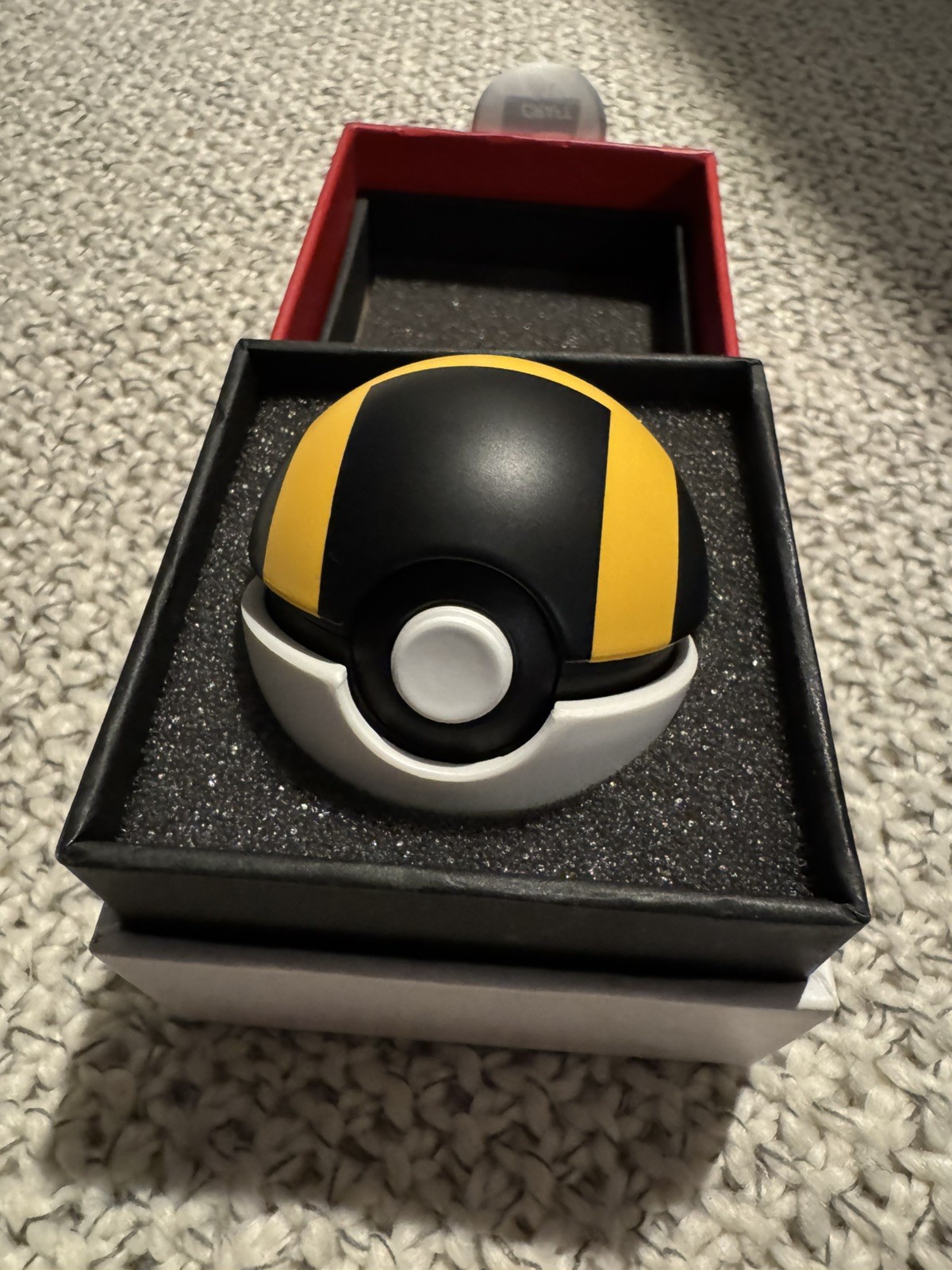 S-Craft Pokemon Light Up Ultra Ball with Stand Keycap Holder (rechargeable)