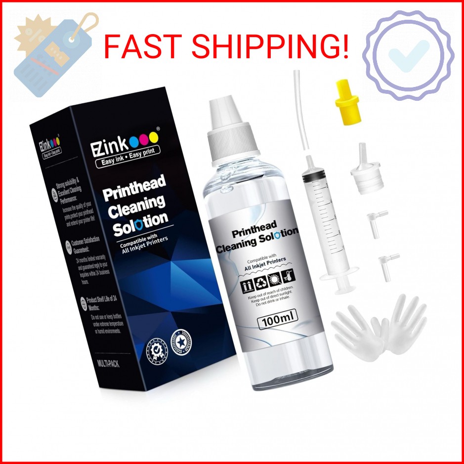 E-Z Ink Printer Cleaning Kit for Epson/HP/Canon/Brother, Printer Head Cleaning k