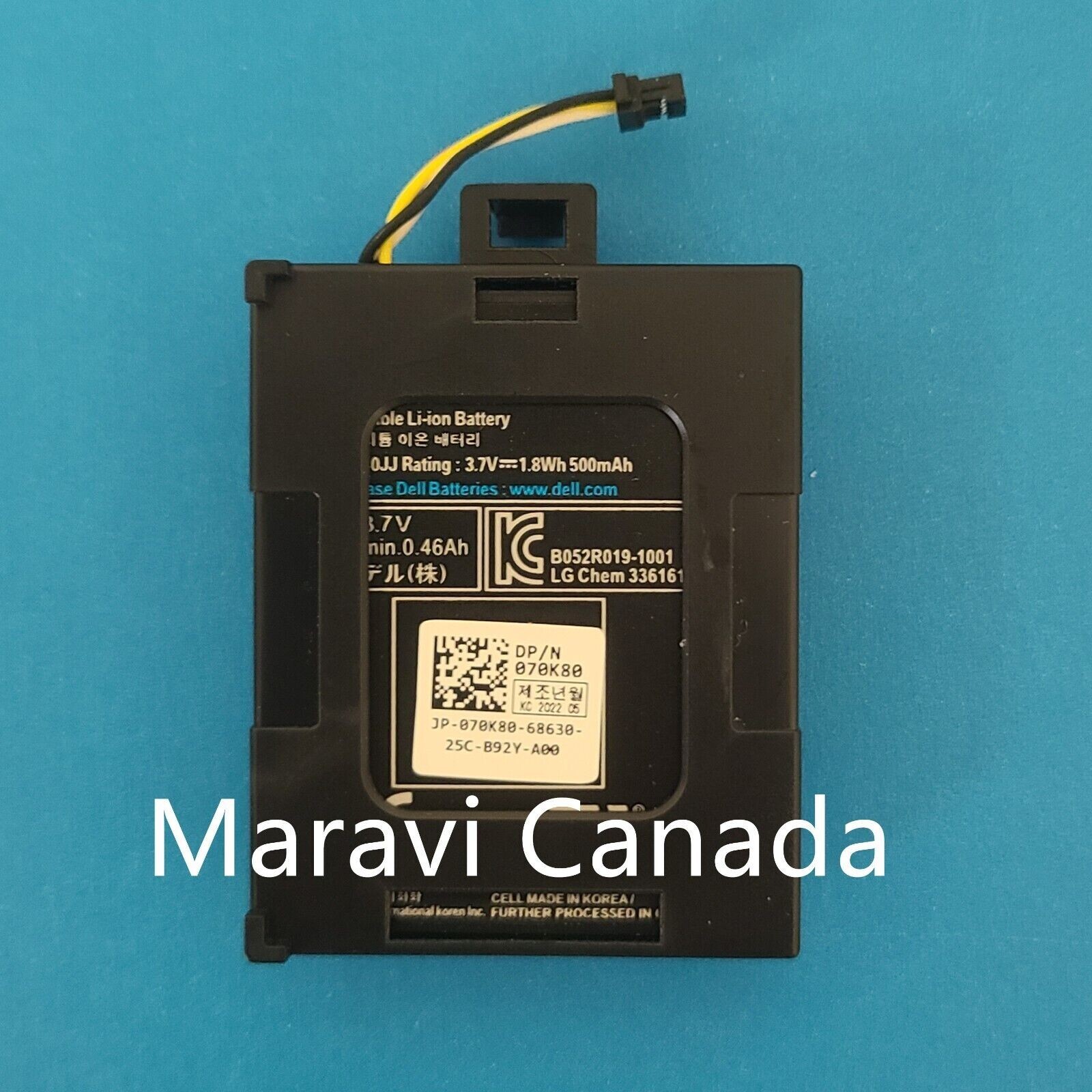 Dell PERC Raid Battery 70K80 7VJMH 37CT1 H132V for H710 H710P H730 H810 H830