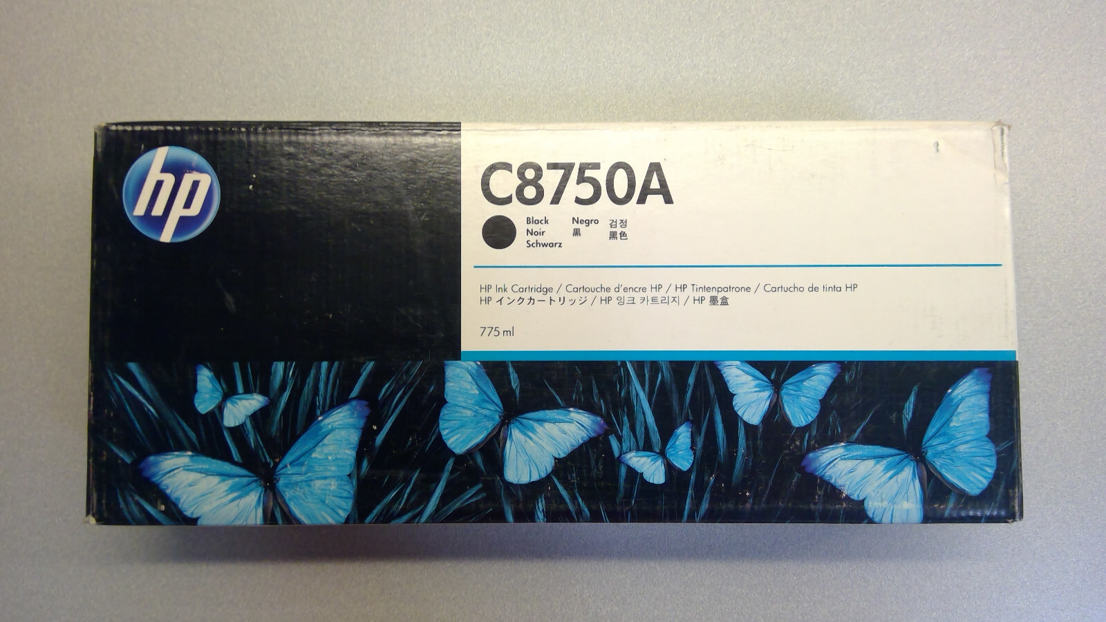 Genuine CM8050/8060 Color MFP 775ml. Black Ink Cartridge C8750A *See Notes*