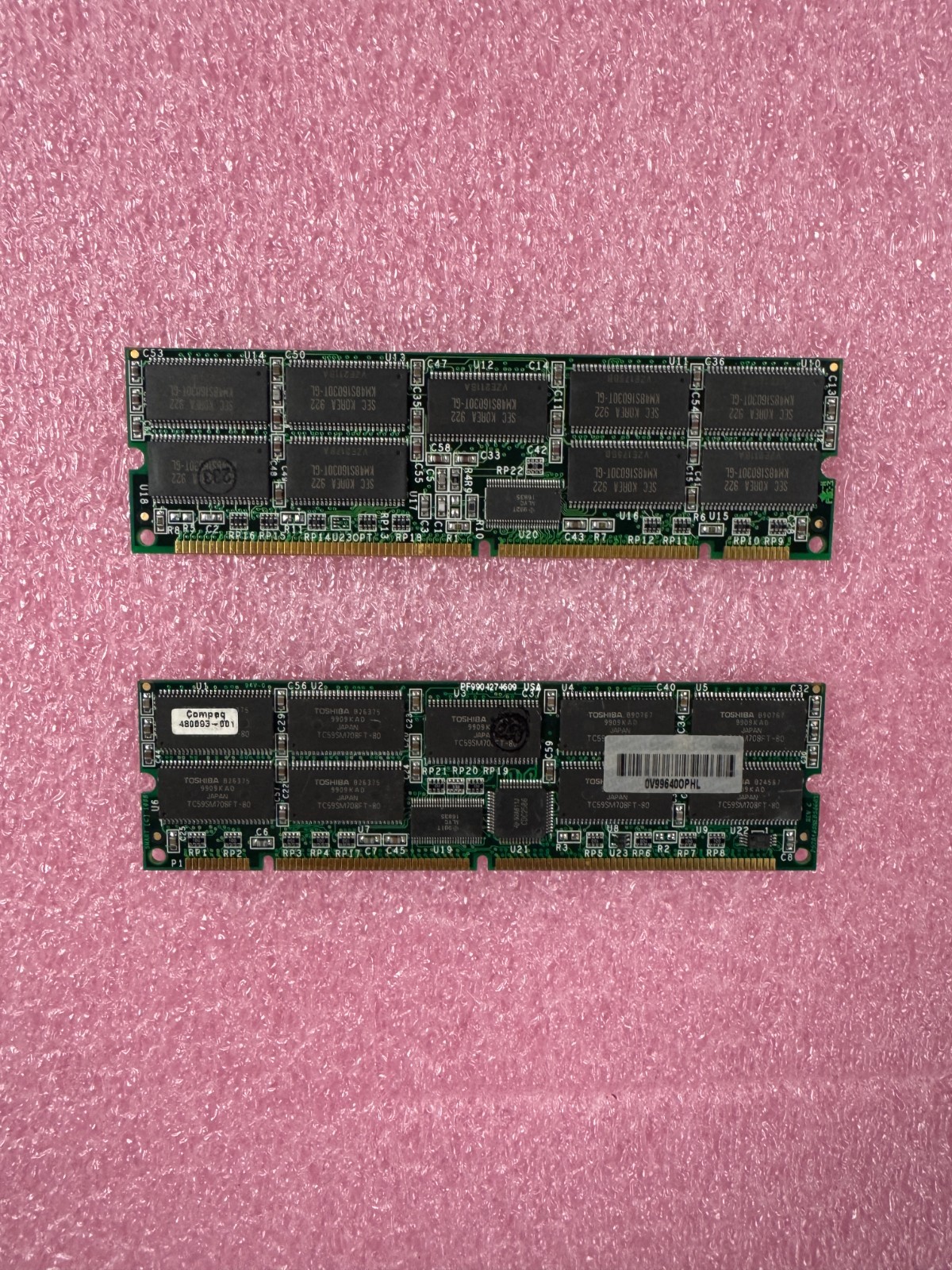 Vintage 512MB Memory Kit (2 of 256MB Sync, 100MHz CL3, ECC) COMPAQ#: 480093-001
