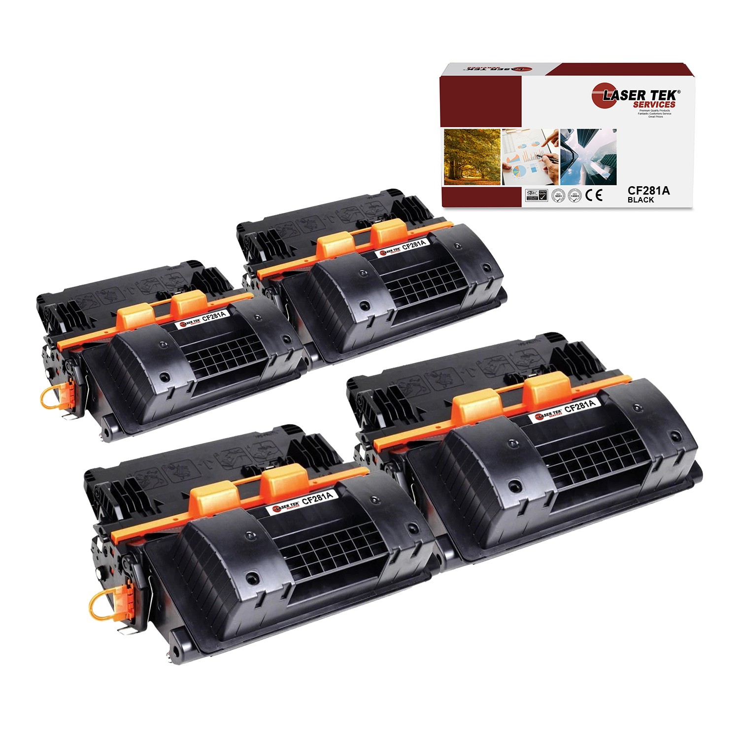 LTS 81A CF281A Black Compatible for HP LaserJet MFP M630h M630dn Toner 4PK