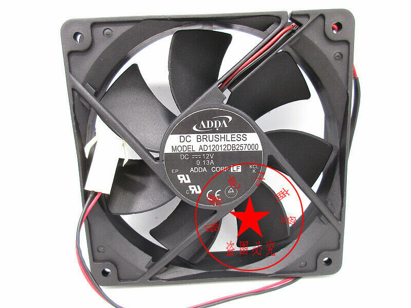 ADDA AD12012DB257000 12CM 12V 0.13A computer case ultra-quiet cooling fan