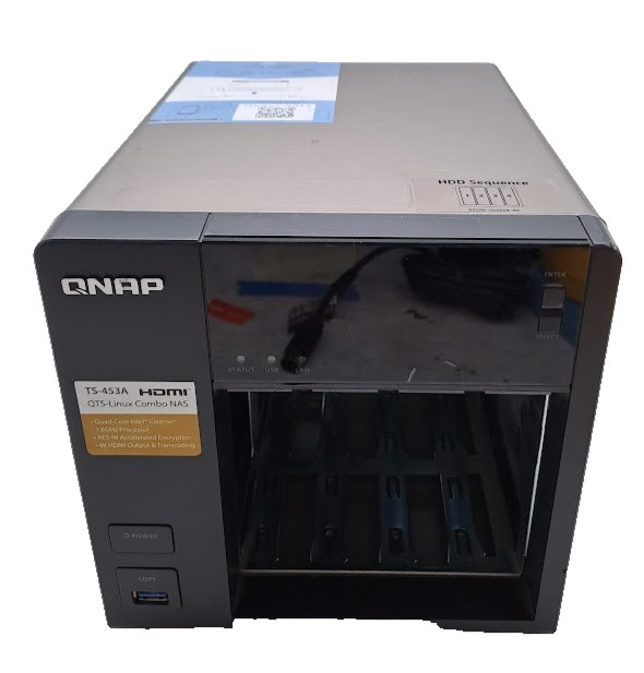 QNAP 453A 4-Bay Network Storage Unit NO HARD DRIVES / NO CADDIES / NO AC ADAPTER