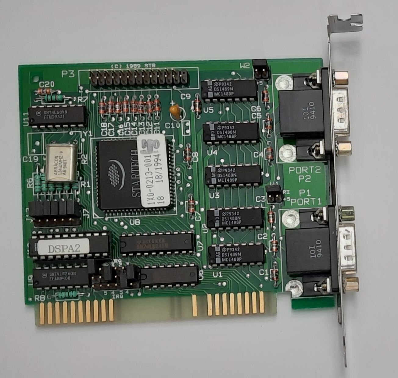 STB 1X0-0213-001 8-Bit ISA Multi-I/O Controller (COM, LPT, Retro, 1994)