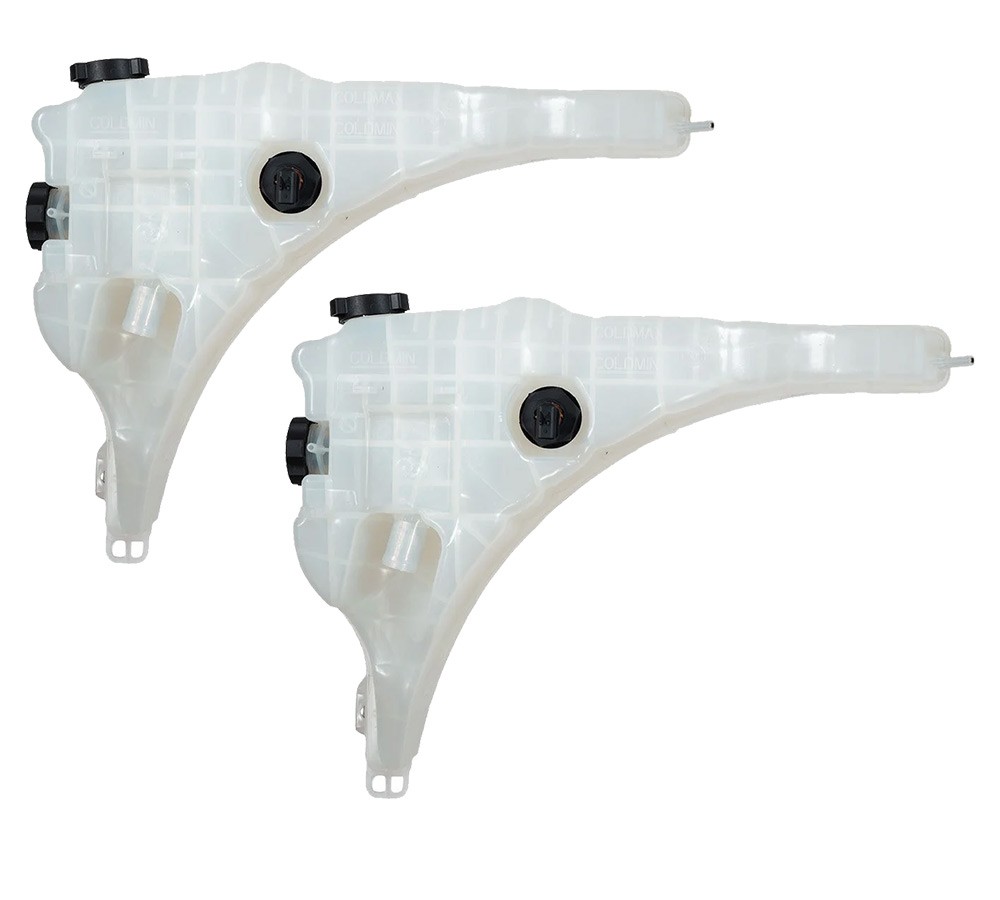 2PK Coolant Reservoir Tank w/Cap & Sensor for Freightliner Replaces A0525263006
