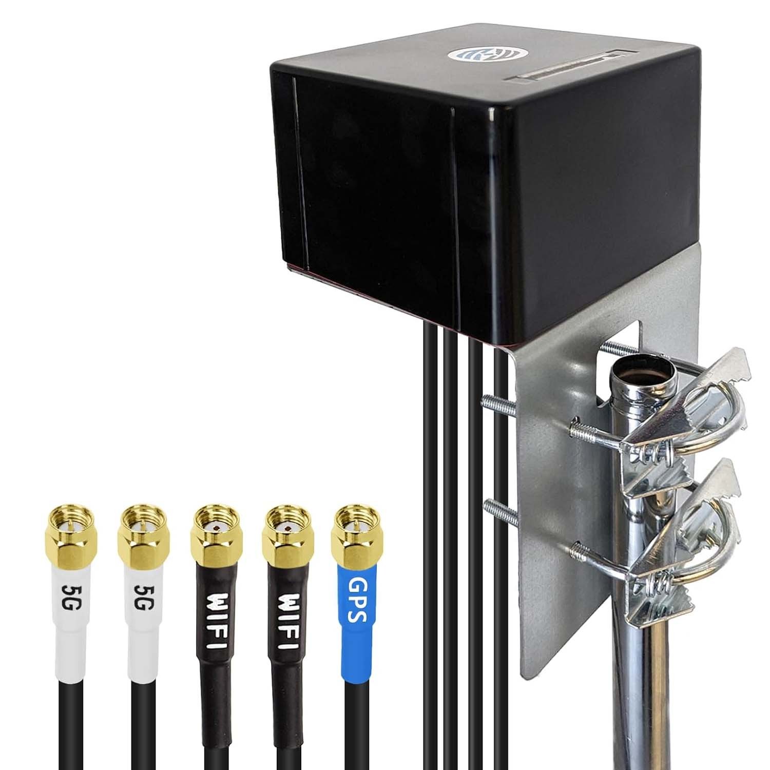 Multi-Band 5G WiFi6E GNSS combo Antenna Waterproof for Car/Industrial/Home Use