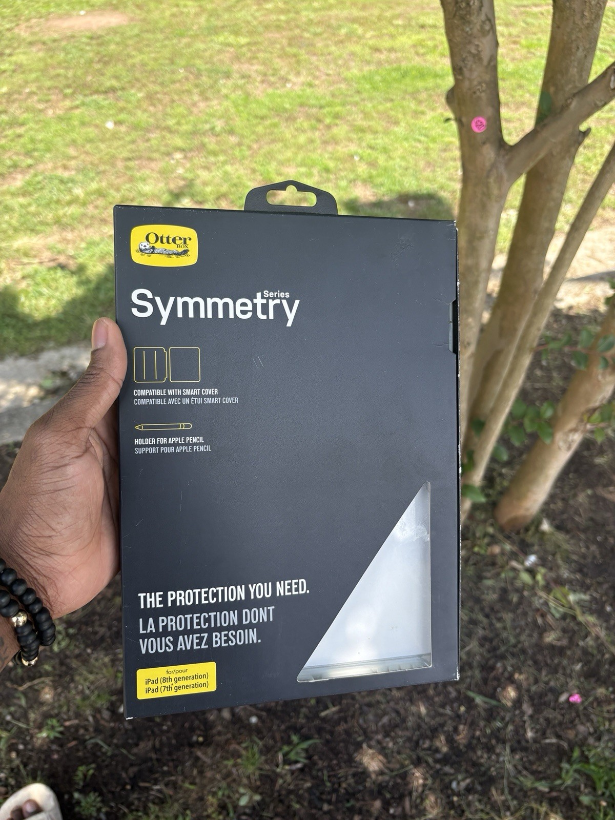 OtterBox Symmetry SeriesClear Case iPad 9th/8th/7th Gen Ultra-Slim Pencil Holder