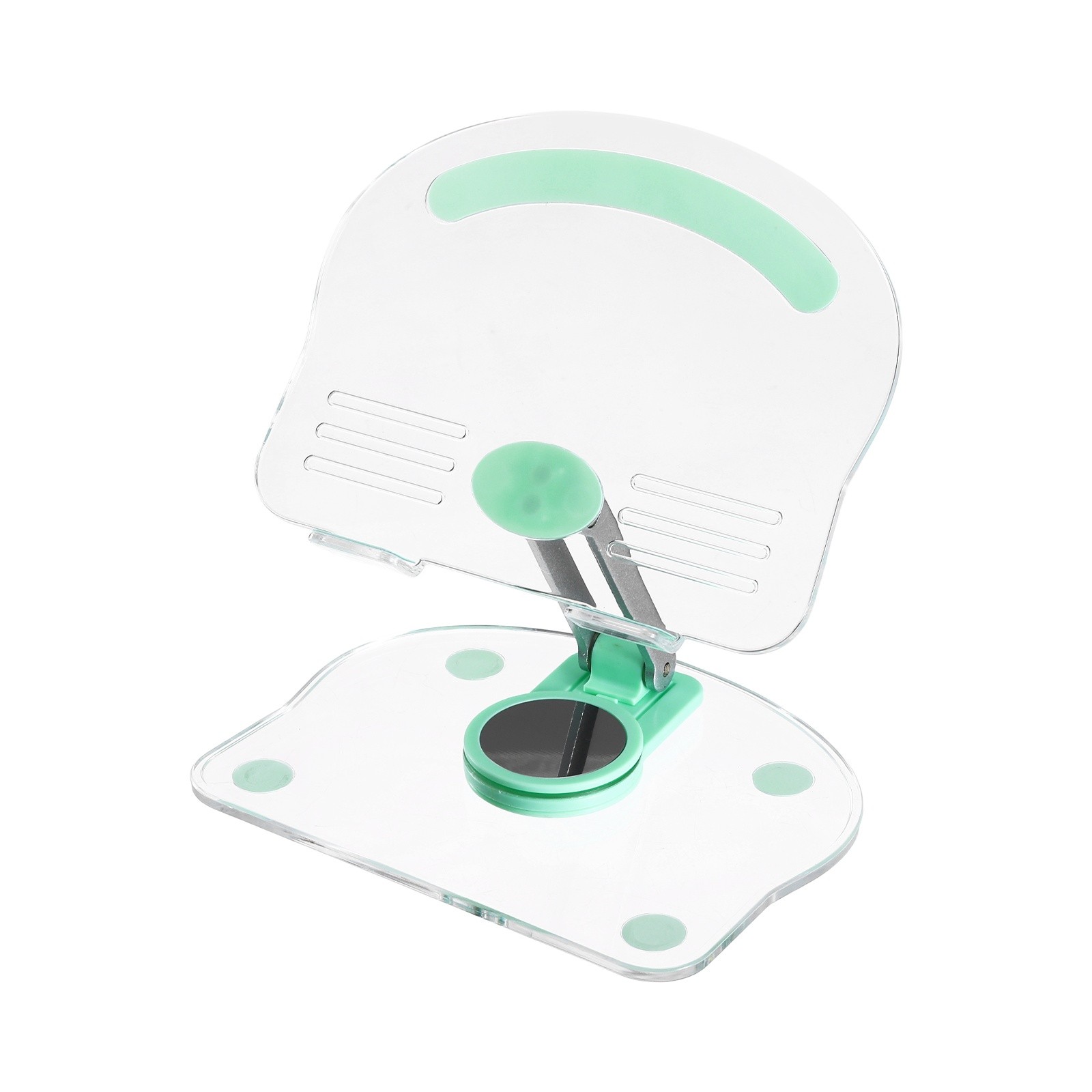 Acrylic Tablet Stand Acrylic Tablet Holder Adjustable Foldable Green