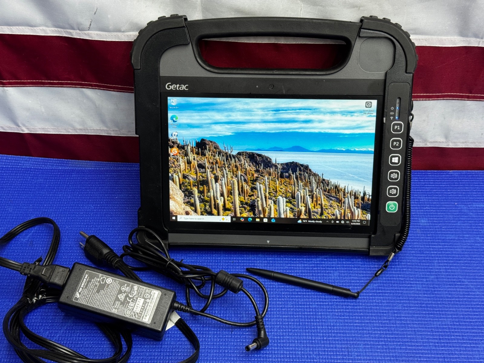 GETAC RX10 Rugged Tablet Core M-5Y71 8GB RAM 128GB SSD Windows 10 Pro w/ Stylus