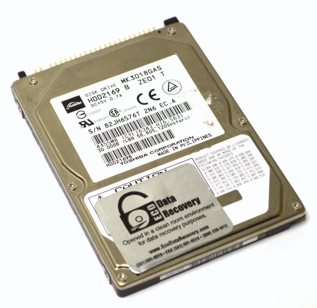 TOSHIBA HDD2169 30 GB INTERNAL DISK DRIVE MK3018GAS