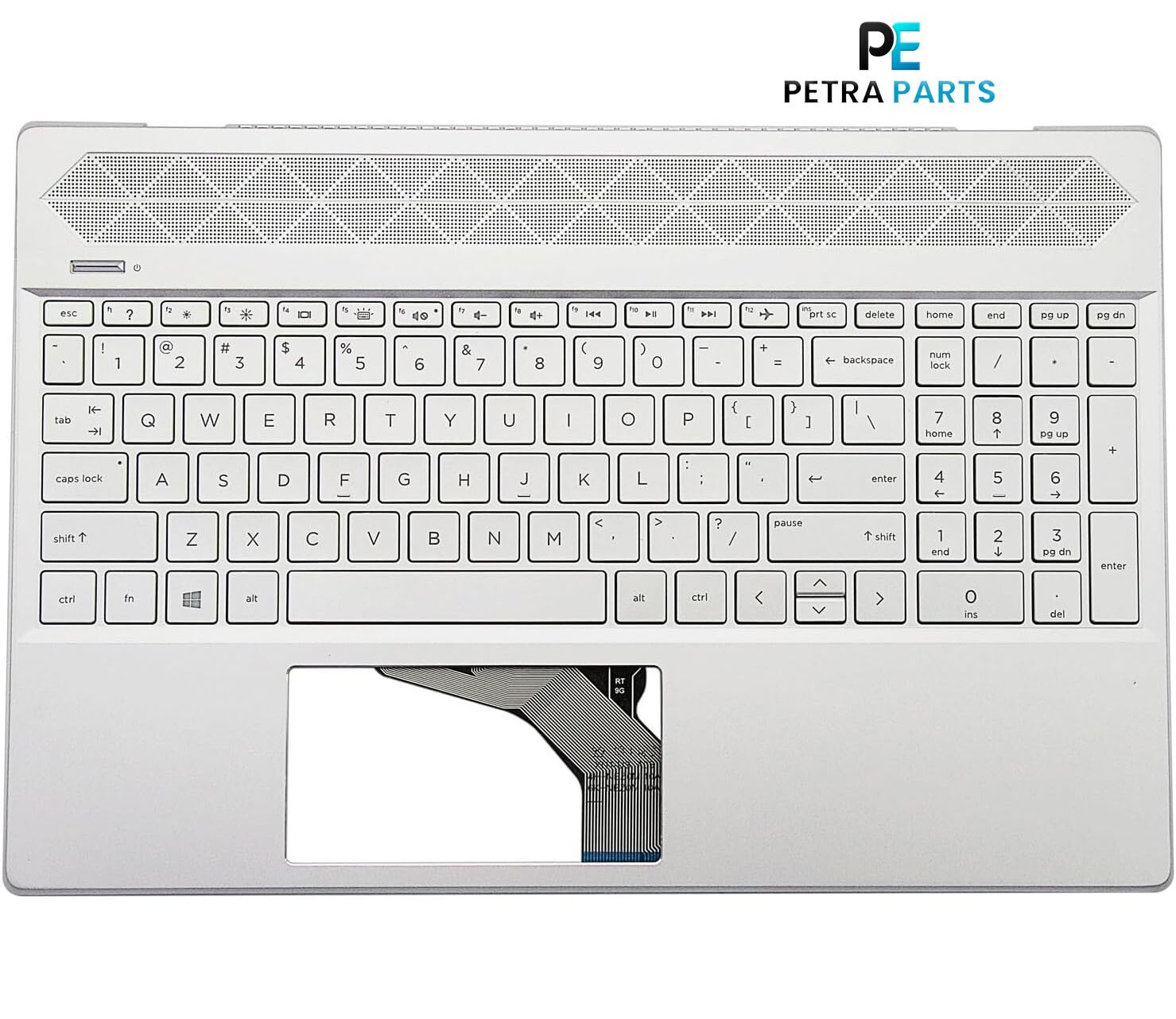 for HP Pavilion 15-CS 15-CW Case Palmrest US Keyboard Backlit L24752-001 Silver