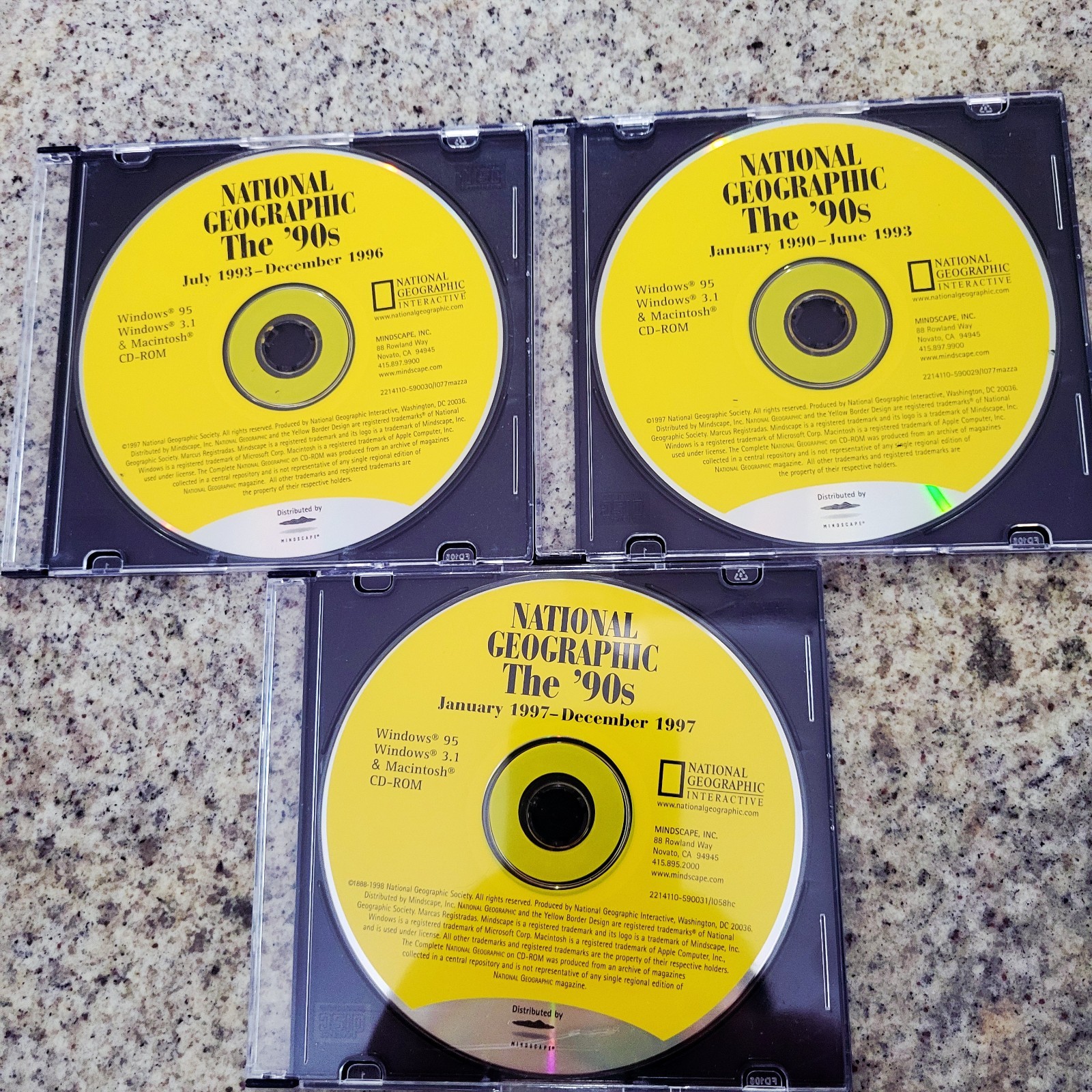 National Geographic Interactive Vintage Software The '90s Jan - December 1997 CD