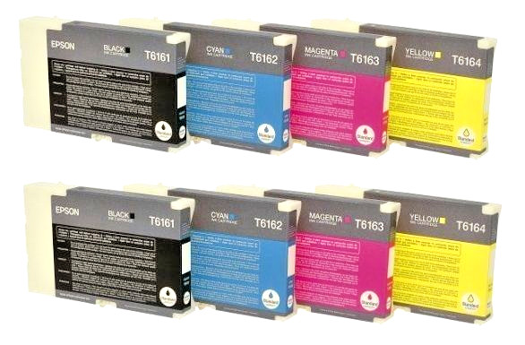 24 x Original Epson B300 B500dn B510dn Ink Cartridges T6161 T6162 T6163 T6164