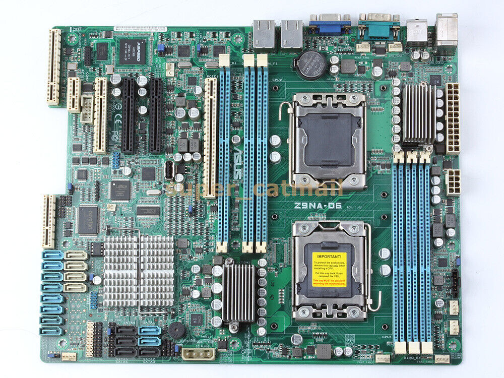 Original ASUS Z9NA-D6 LGA 1356 Intel C602-A PCH Motherboard ATX DDR3 SATA3 6Gb/s