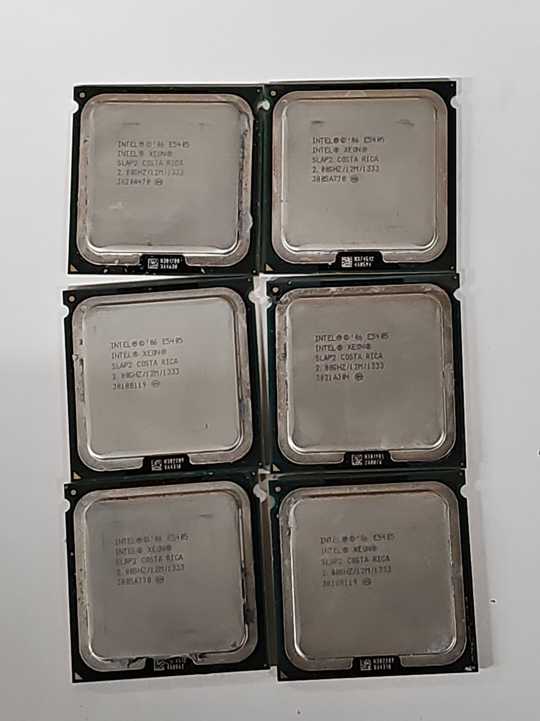 (6) Intel Processor Xeon 5130 CPU 2.0GHz 4MB 1333MHz LGA771 Matched Pair A1196