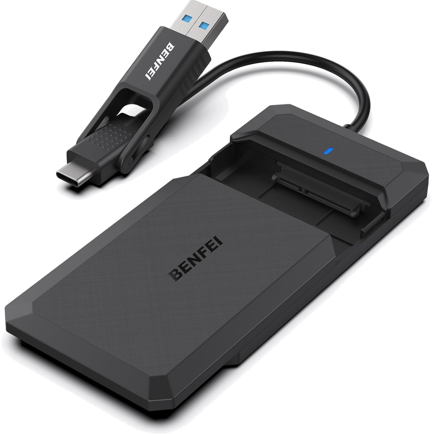 2.5 Inch SATA to USB Tool-Free Enclosure - 6TB SSD Compatible for Fast Transfers