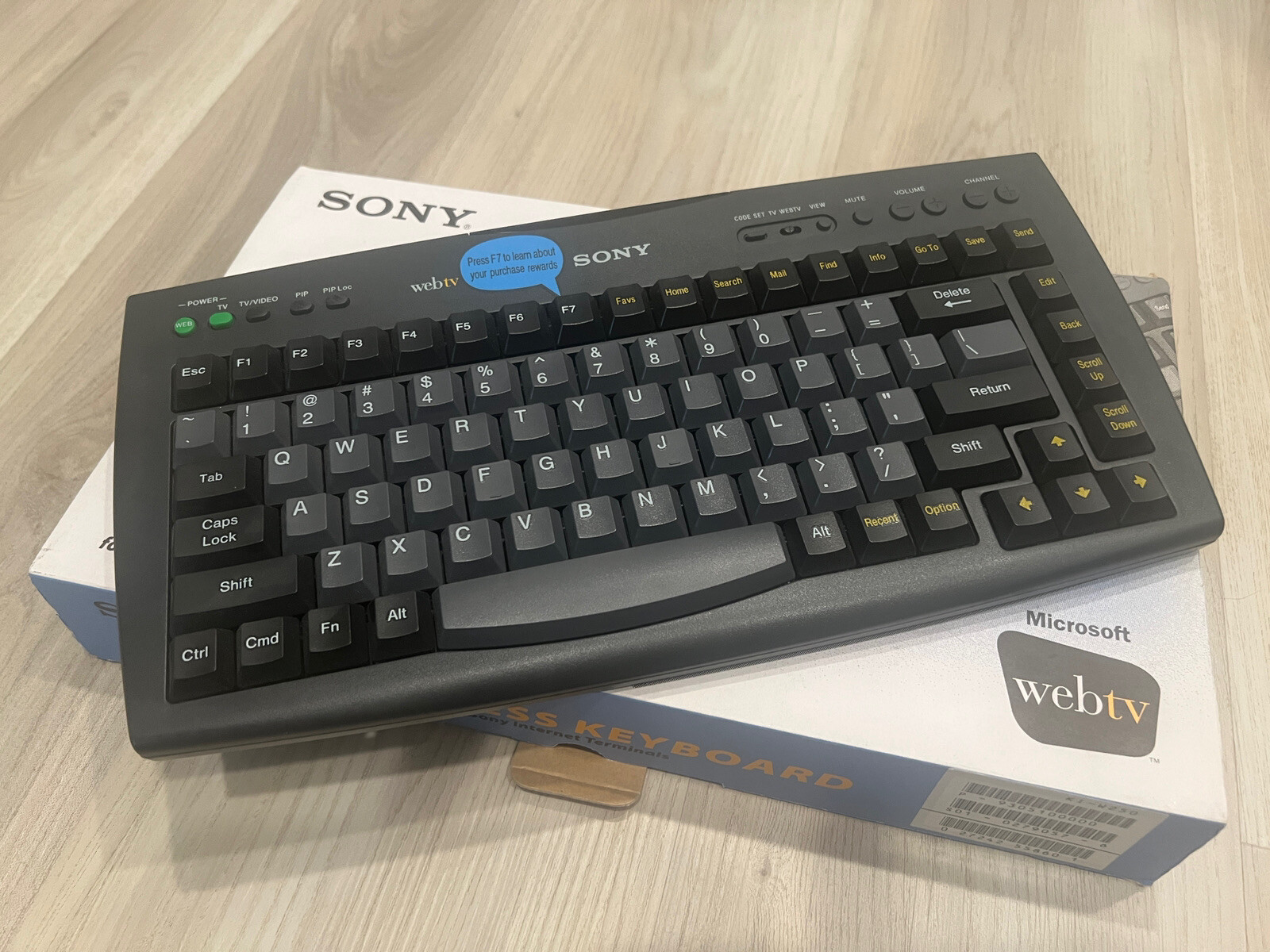 Sony Wireless Keyboard for WebTv Model SWK-8660 KI-W250