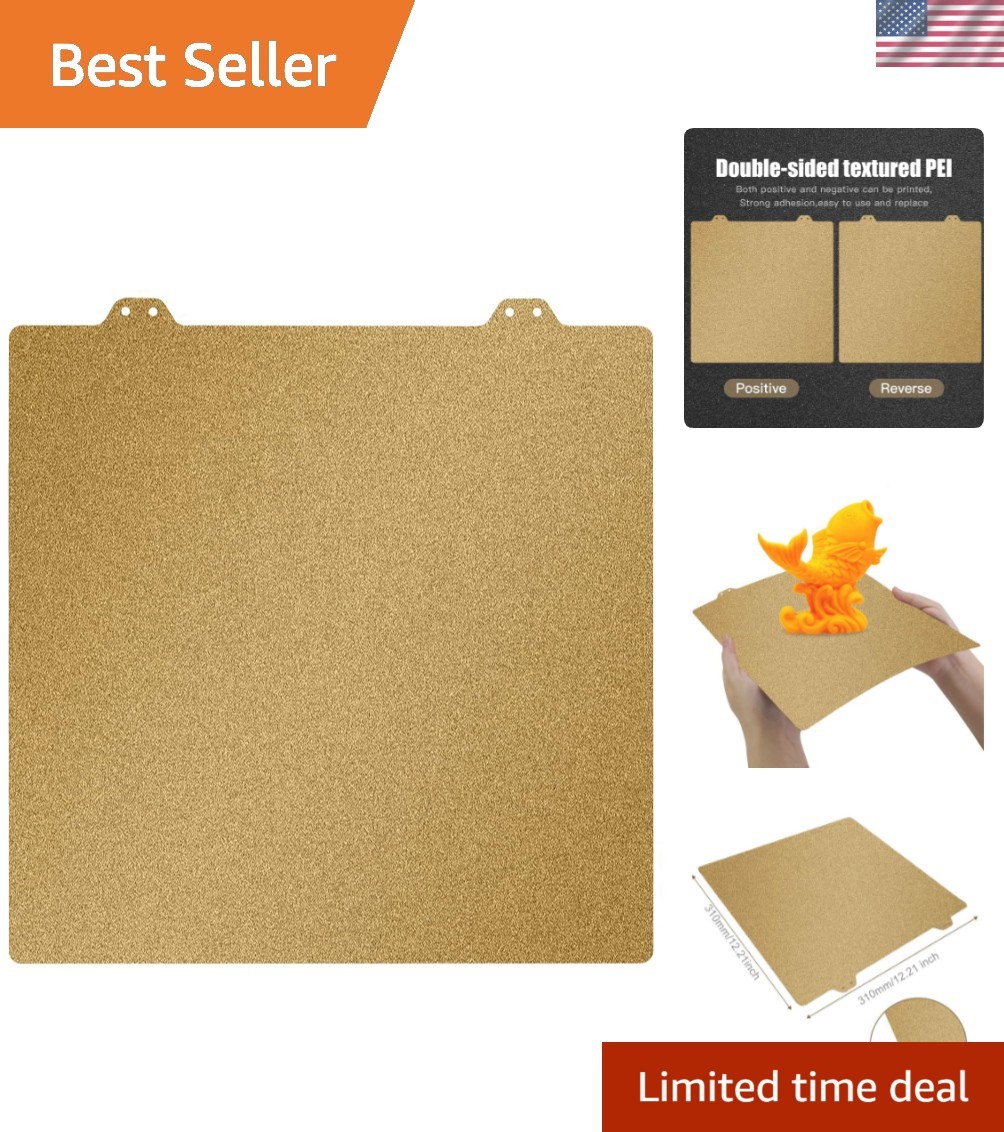 Versatile Double-Sided PEI Sheet for 3D Printers - Perfect for Various Filaments