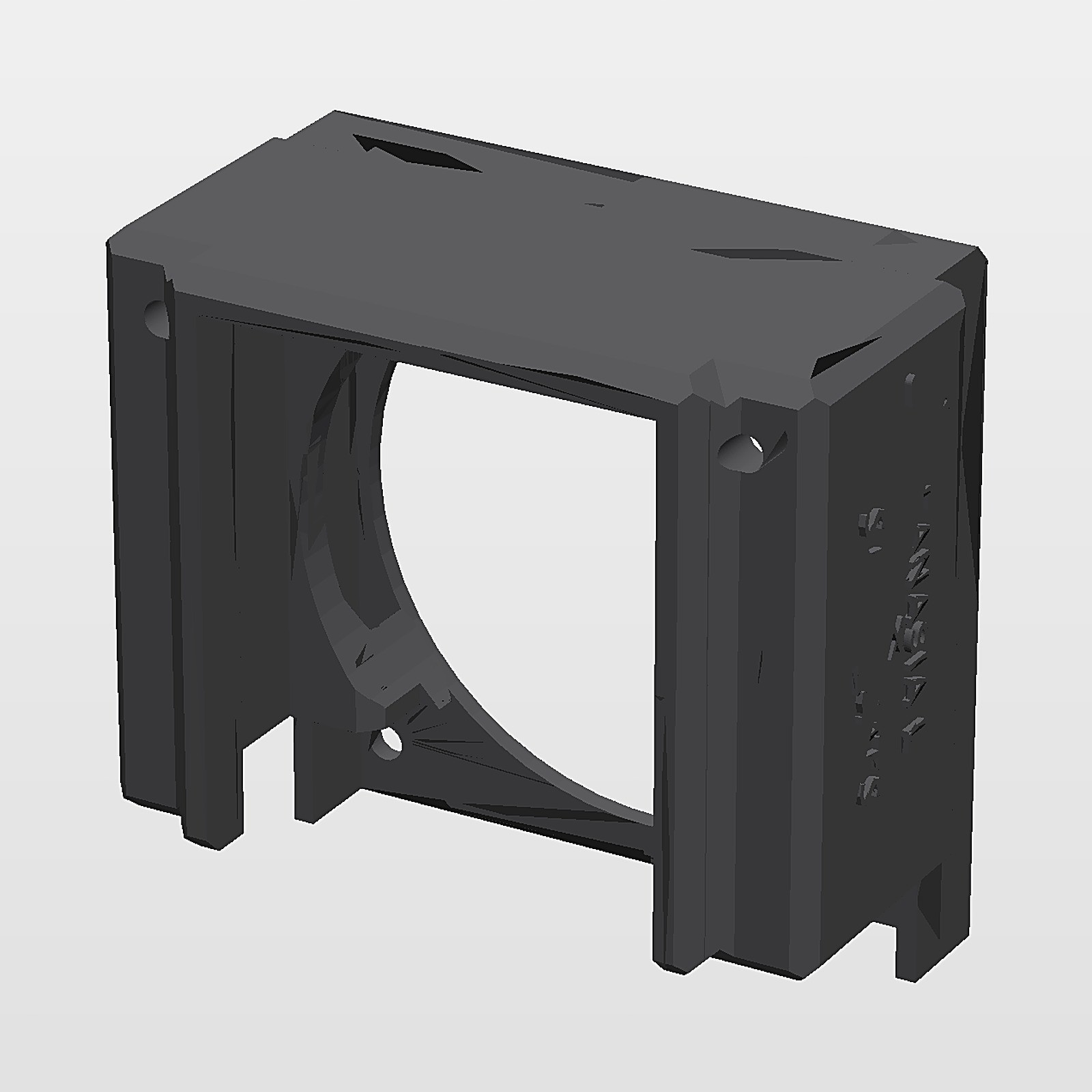 Fan Shroud for Nvidia Tesla V100 SXM2 GPU 90mm Heatsink 80mm Fan 3D Printed