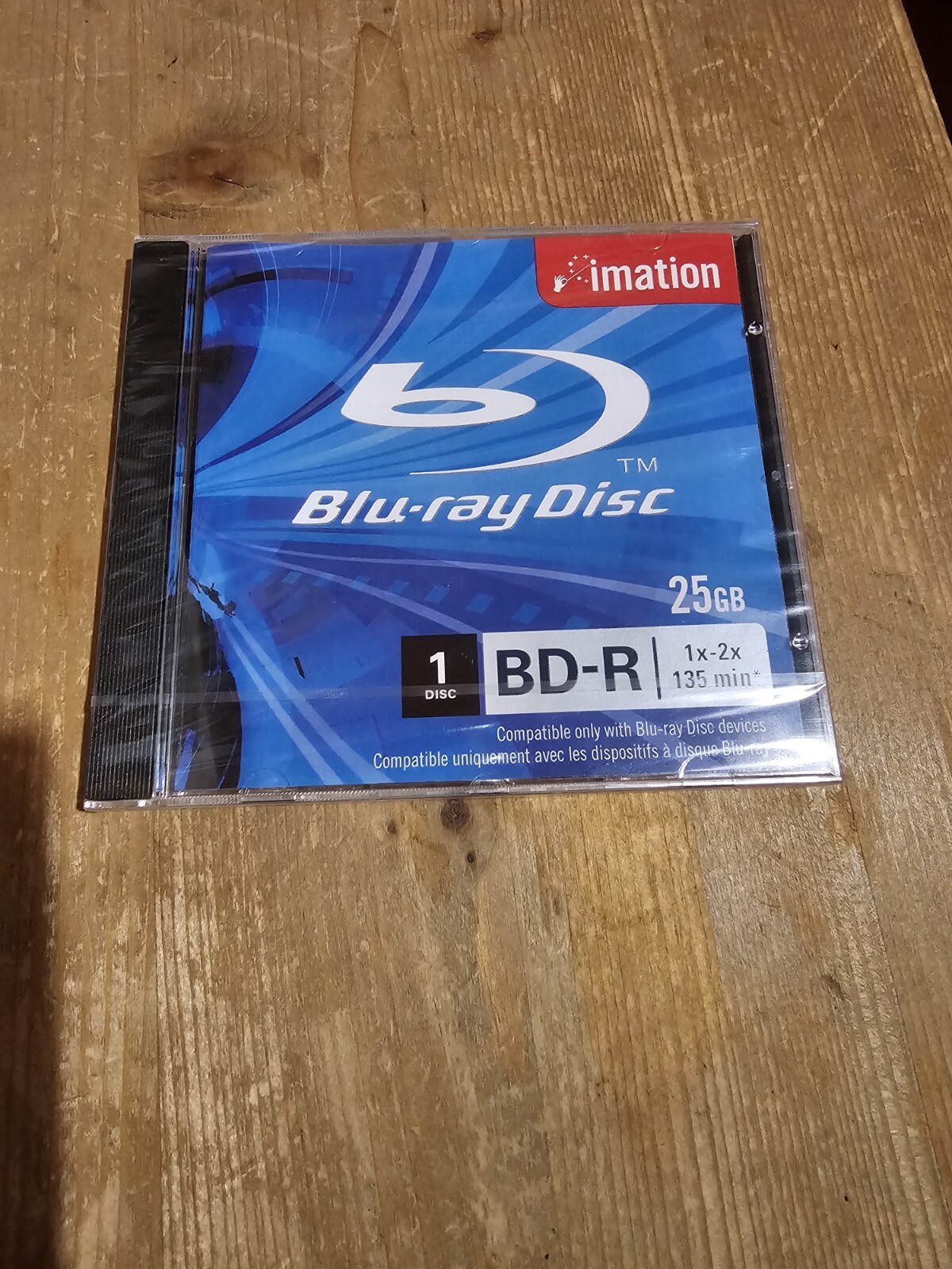 Imation 1xBD-R 25GB Blu-ray Discs 1x 2x 135 min
