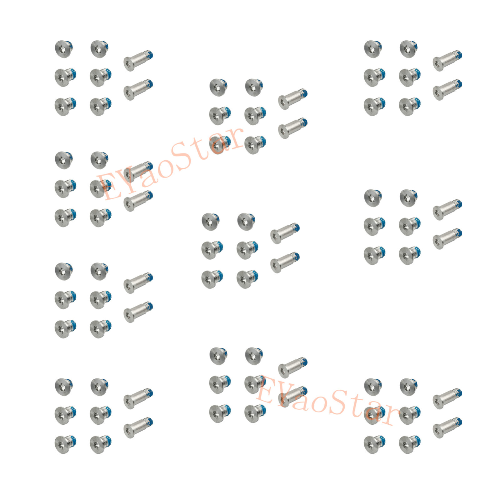 Silver 10 Sets Bottom Case Screws Pentalobe P5 MacBook A1534 2015 2016 2017