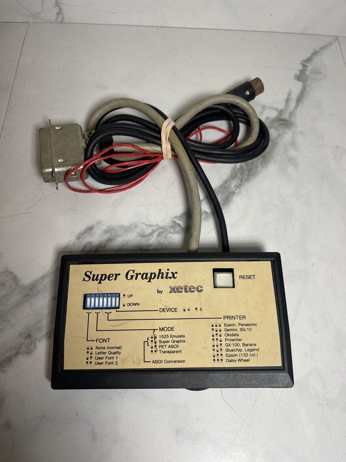 Vintage Xetec Super Graphix Printer Interface Commodore 64  Untested