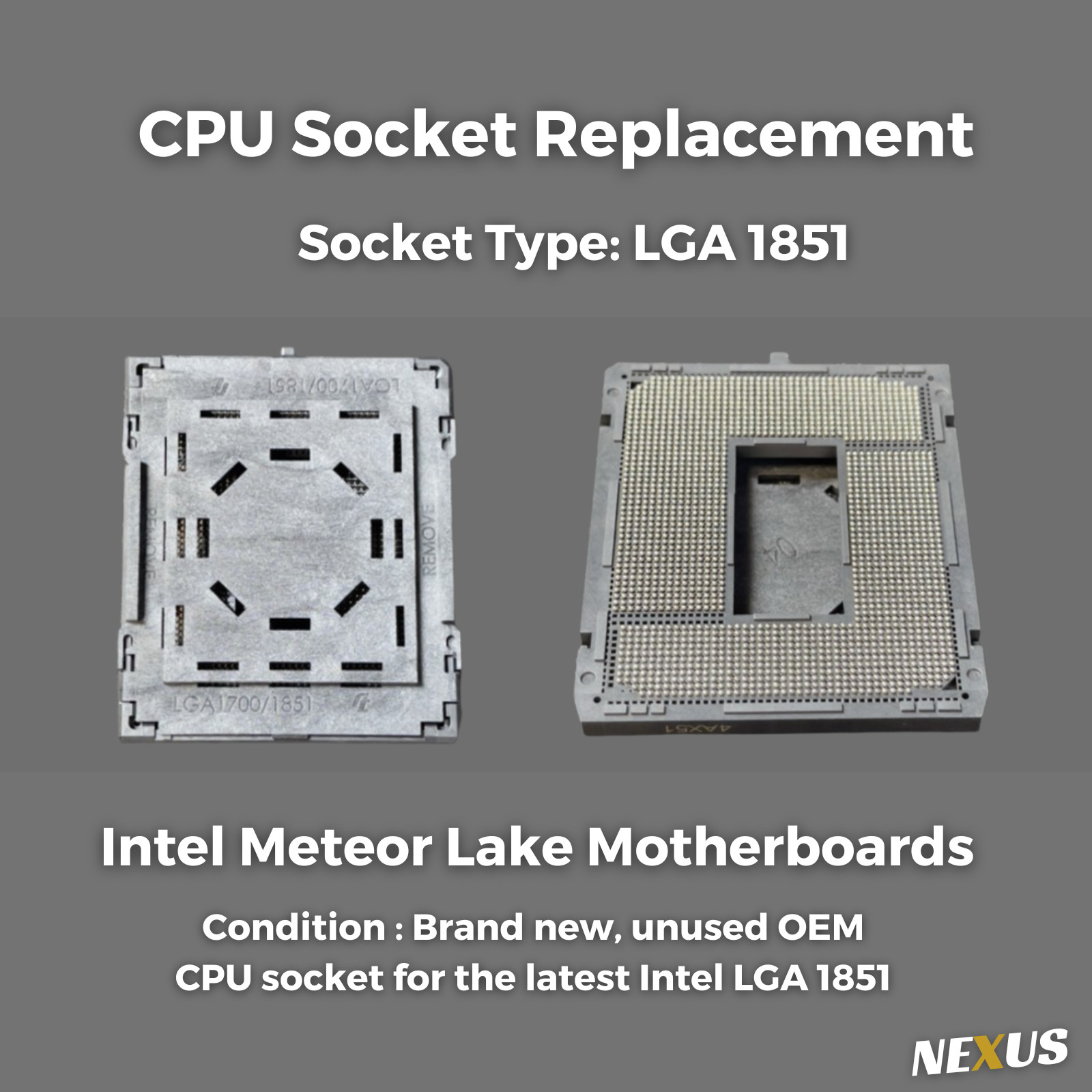 LGA 1851 CPU Socket Replacement OEM for Intel Arrow Lake Motherboard Repair