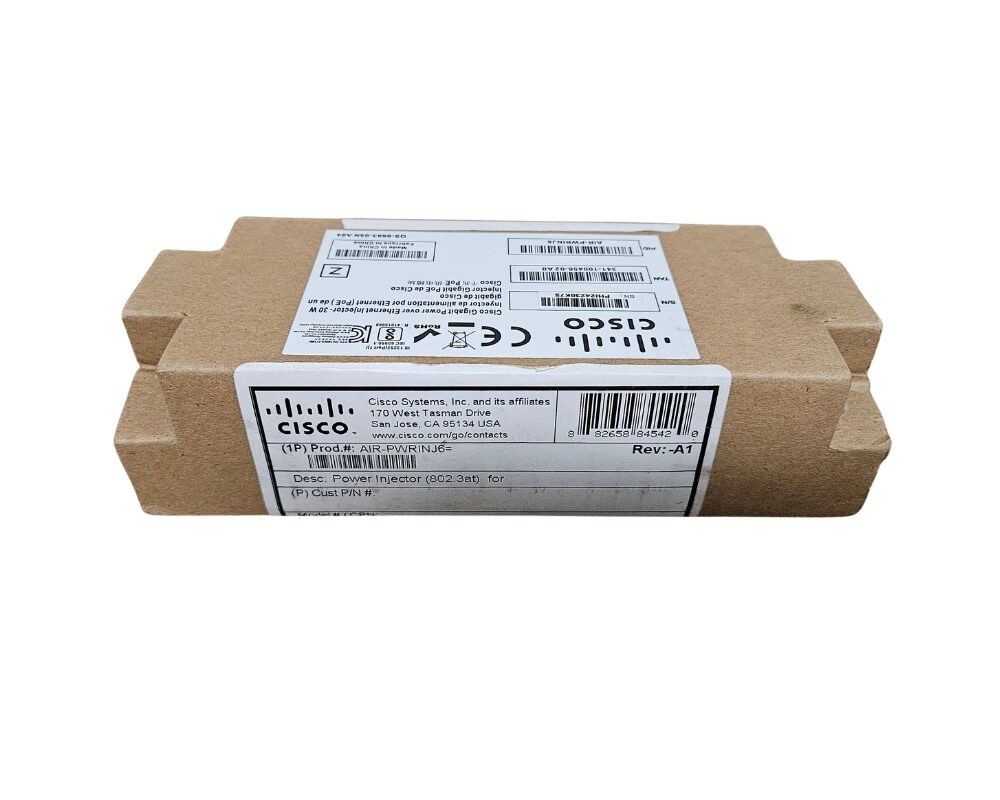 Cisco AIR-PWRINJ6 Gigabit Power over Ethernet Injector Power 30A New