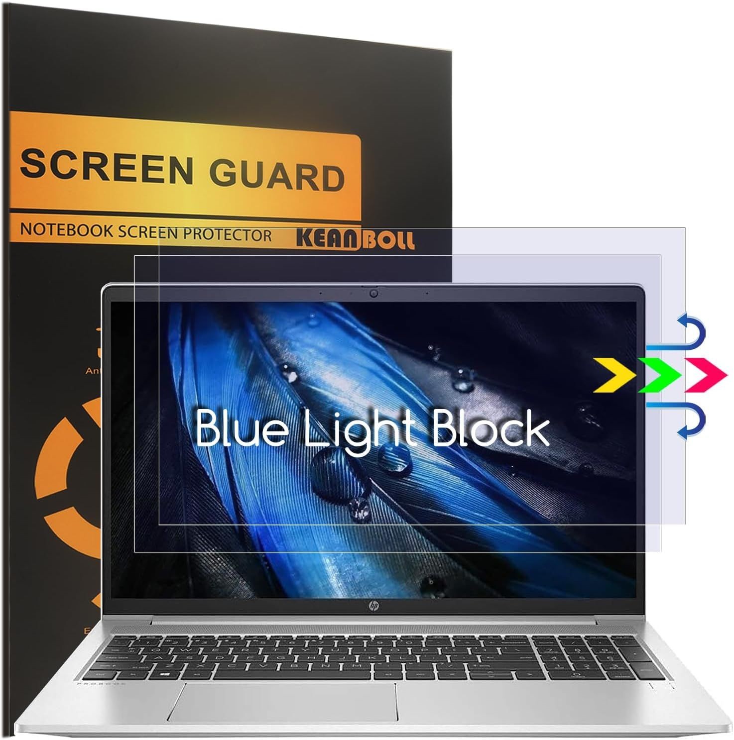 2 Pack Matte Screen Protector for 15.6" HP Laptops - Anti Blue Light Shielding